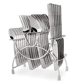 FnS Zest Stainless Steel 24 Pcs Cutlery Set with Hanging Stand