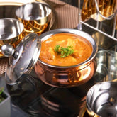 FnS Relish Stainless Steel Copper Finish with lid (Large) 750 ML