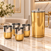 Glory Pitcher Set Gold PVD Stainless Steel Jug & Glass Set