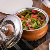 FnS Woodera Stainless Steel Casserole (2200 ml)