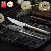Chef Vicky Ratnani's Signature Collection By FnS Thames Dessert Knife/Dinner knife/Butter knife 2 Pcs Set | Premium modern minimalism Handle Design Cutlery for Home, Dining & Kitchen