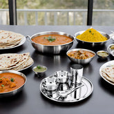 Dinner Thali Set of 5 Pcs (Plain)