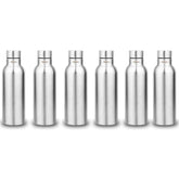 Montavo by FnS Mist Stainless Steel Water Bottle Set of 6 (Capacity 1 ltr)