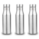 Montavo by FnS Aqua Stainless Steel Water Bottle Set of 3 (Capacity 1 ltr)