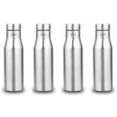 Montavo by FnS Aqua Stainless Steel Water Bottle Set of 4 (Capacity 1 ltr)