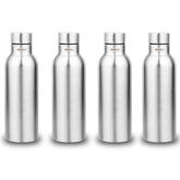 Montavo by FnS Mist Stainless Steel Water Bottle Set of 4 (Capacity 1 ltr)