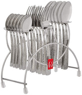 FnS Madrid Stainless Steel 18 Pcs Cutlery Set with Hanging Stand