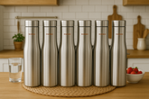 Montavo by FnS Purify Stainless Steel Water Bottle Set of 6 (Capacity 750 ml)