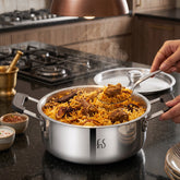 FnS NuChef Triply Stainless Steel Mini Casserole 14 cm