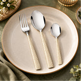 Montavo by FnS Pebble Laser Engraved Cutlery & Baby Spoon Combo Set (18 Pcs)