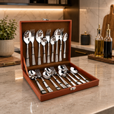 Montavo by FnS Pacific 18 Pc Cutlery Set with Leatherette Box