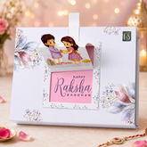 Premium Rakhi Gift Box with Water Bottle, Mug, Coaster & Ice Cream Cup with Spoon