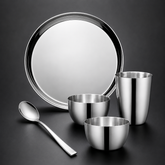 FnS Sovana Stainless Steel 5 pcs Dinner Thali Set