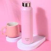 Montavo by FnS BlushBloom color Stainless Steel Water Bottle (Capacity 1 ltr)