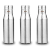 Montavo by FnS Aqua Stainless Steel Water Bottle Set of 3 (Capacity 1 ltr)