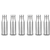 Montavo by FnS Aqua Stainless Steel Water Bottle Set of 6 (Capacity 1 ltr)