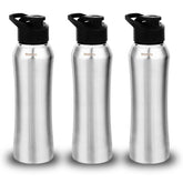 Montavo by FnS Reptide Stainless Steel Water Bottle Set of 3 (Capacity 1 ltr)
