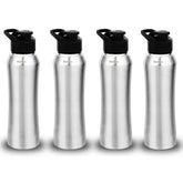 Montavo by FnS Reptide Stainless Steel Water Bottle Set of 4 (Capacity 1 ltr)