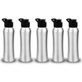 Montavo by FnS Reptide Stainless Steel Water Bottle Set of 5 (Capacity 1 ltr)
