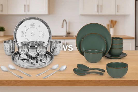 A Guide to Understanding the Differences Between Stainless Steel Dinner Sets and Ceramic Dinner Sets