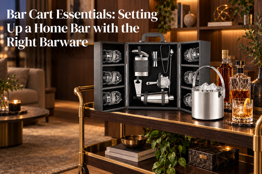 Bar Cart Essentials: Setting Up a Home Bar with the Right Barware