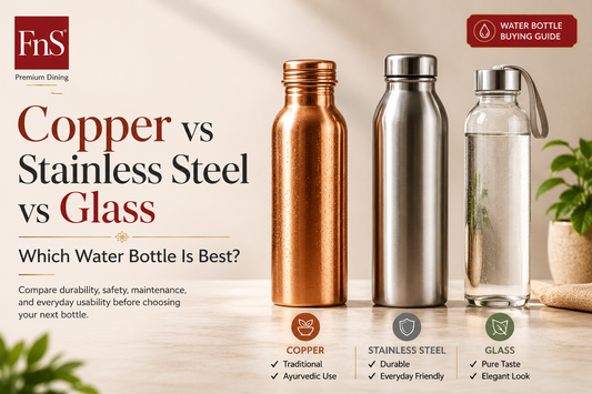 Copper vs Stainless Steel vs Glass: Which Water Bottle is Best?