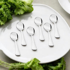 FnS Victoria 6-Pc Mirror Finish Stainless Steel Tea Spoon Set