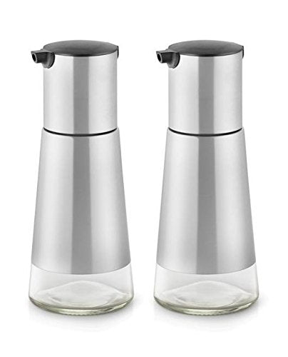 FnS Stainless Steel Elley Oil and Vinegar Dispenser Set 320 ml each (Set of 2)