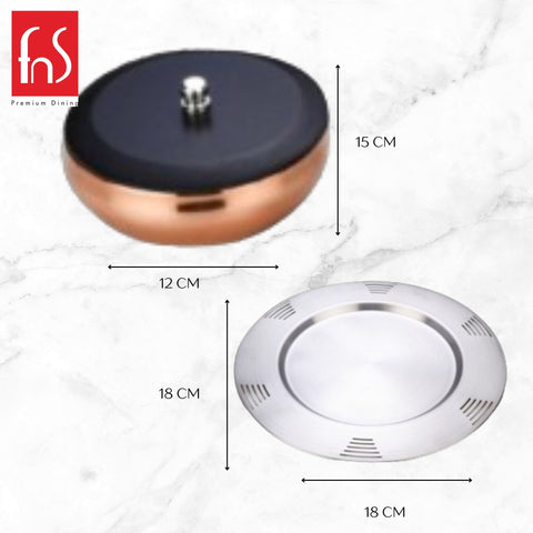 FNS Orbit Stainless Steel Serving Set for Snacks, Dry | FnS