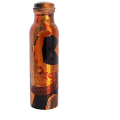 FnS Printed Copper Water Bottle 1 Liter (Red)