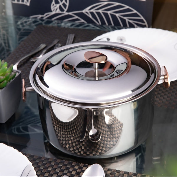 FnS Naples Stainless Steel Casserole With Lid (1600 ml)