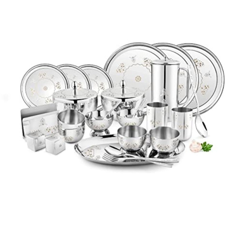 FnS MANDALA Stainless Steel Dinner Set (78 pcs)