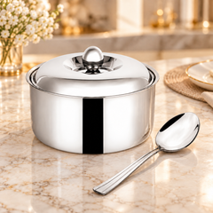 FnS Diva Casserole with Lid & Venice Serving Spoon Combo 2000ml