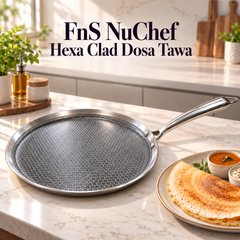 FnS NuChef Hexa Clad Dosa Tawa 30 cm