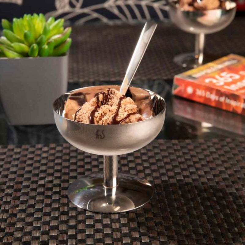 FnS Delight Stainless Steel Ice Cream Cup set of 4