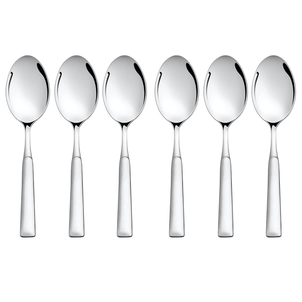 Montavo by FnS Lisbon Stainless Steel Dinner Spoon Set of 6 Spoons, for Home, Kitchen and Dinning
