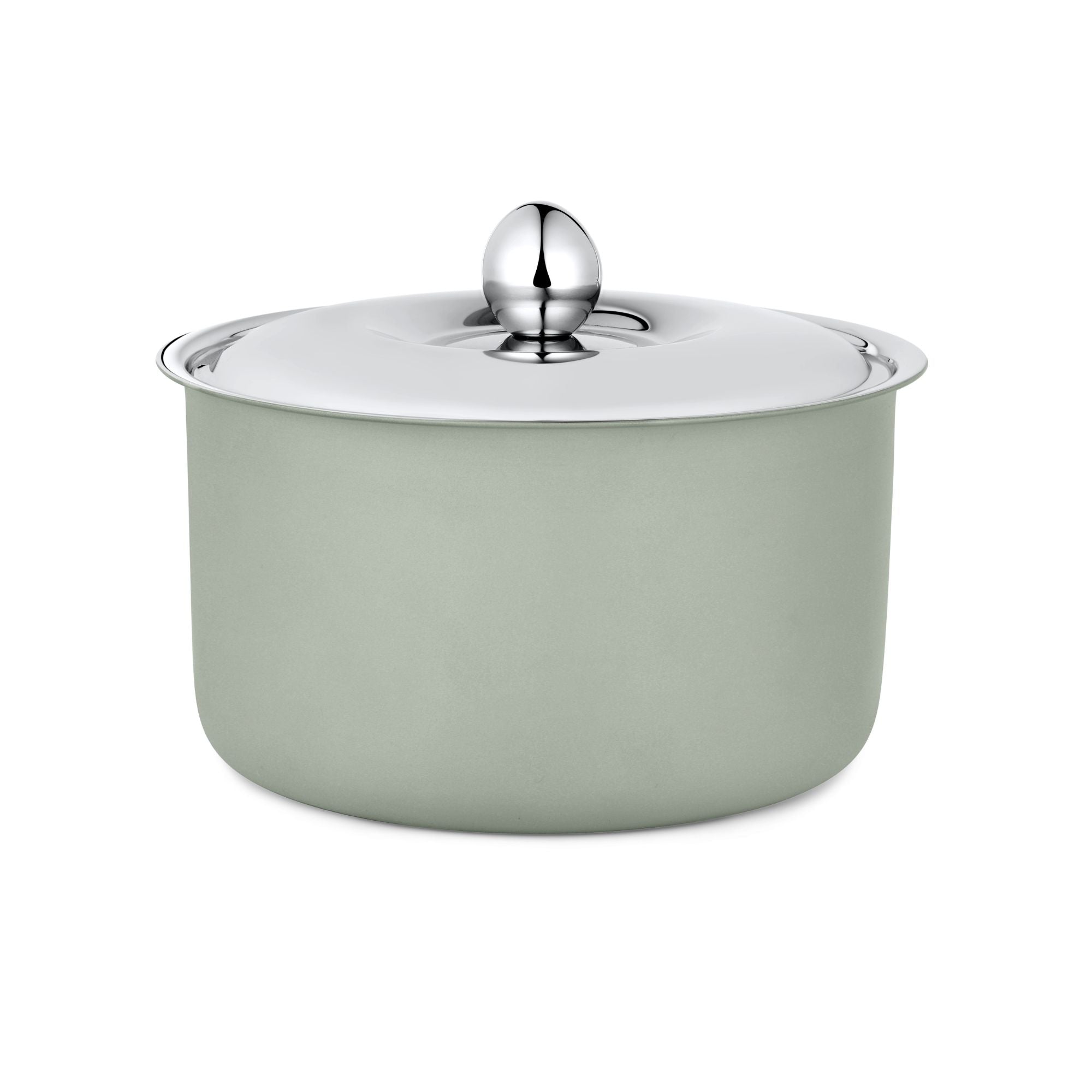 FnS Alwin Olive Green Finish Stainless Steel Double Wall Insulated Designer Casserole with Lid (1600 ml)