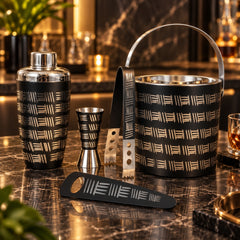 Maestro Bar Set – 5-Piece Black Bar Tool Set