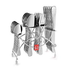 FnS Galaxy Stainless Steel 24 PC Cutlery Set with Stand