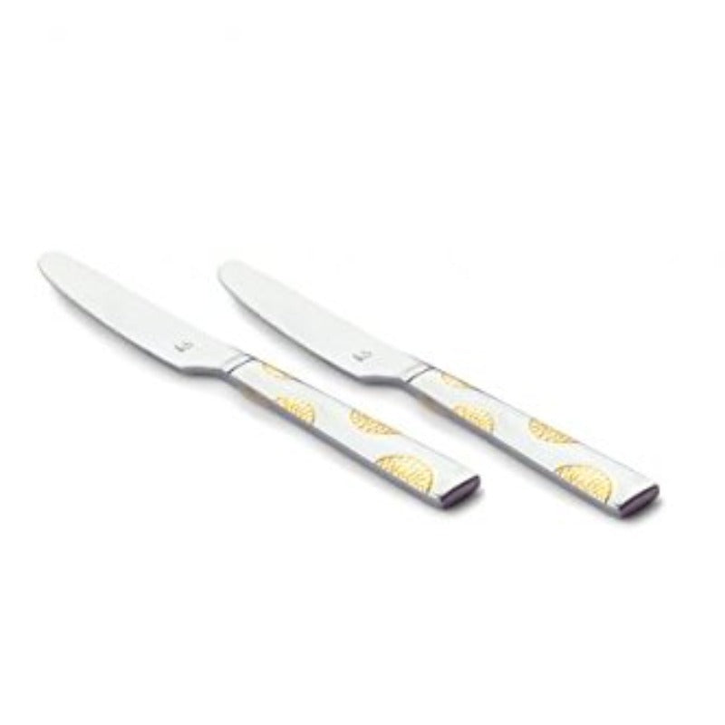 FnS Jazz 2 pcs 24 Karat Gold Plated Dinner Knife