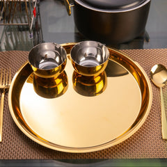 FnS ROYAL Stainless Steel Gold Dinner Set (78pcs)