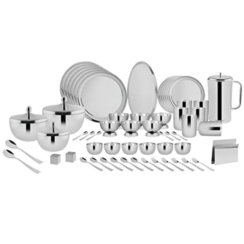 FnS Sovana Stainless Steel Dinner Set (78pcs)