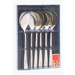 FnS Slimline Stainless Steel Mirror Finish Baby Spoon Set of 6