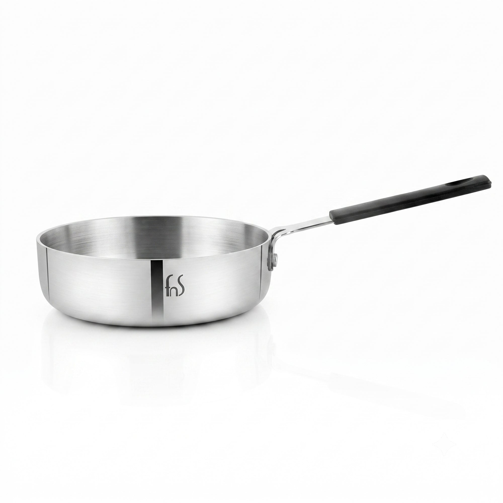FnS NuChef Stainless Steel Mini Triply Fry Pan 14 cm