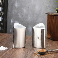 FnS Stainless Steel 2 Pc Salt & Pepper Shaker