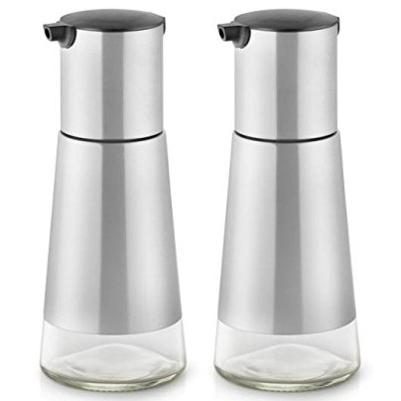 FnS Stainless Steel Elley Oil and Vinegar Dispenser Set 320 ml each (Set of 2)