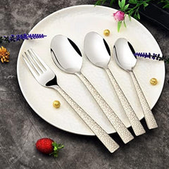 Montavo by FnS Pebble 24 pcs Premium Laser Engraved Cutlery Set