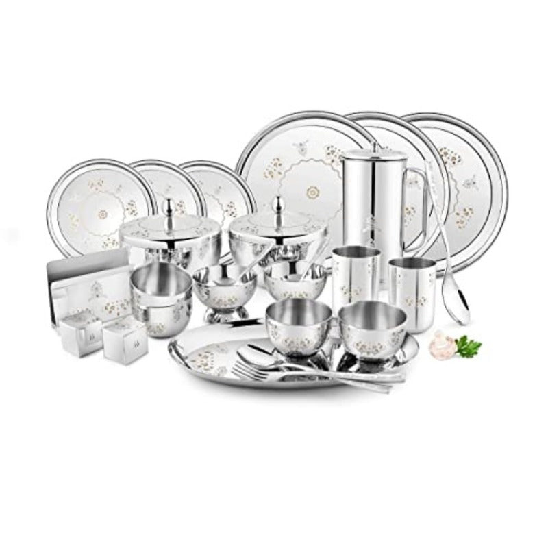 FnS MANDALA Stainless Steel Dinner Set (60pcs)