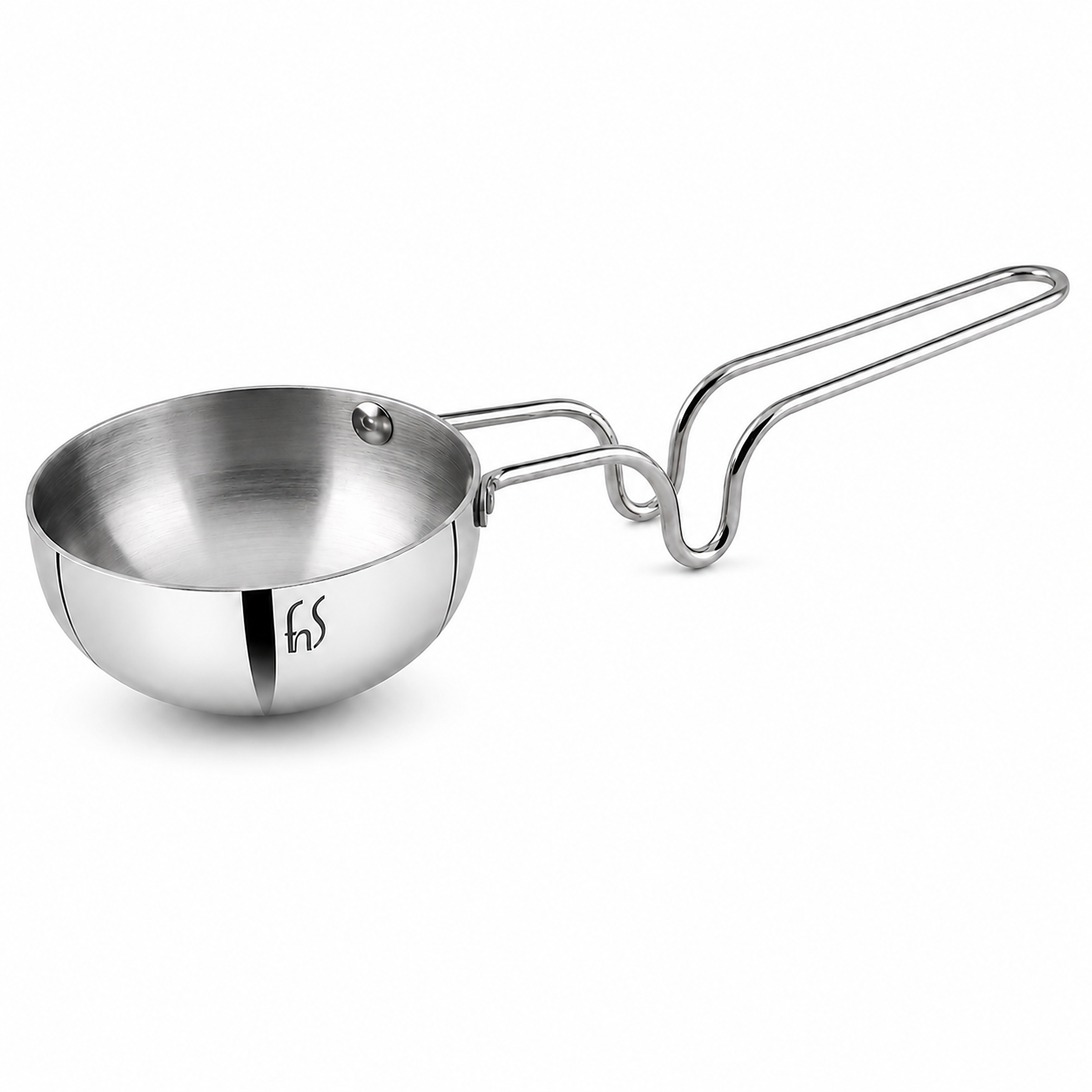 FnS Stainless Steel Mini Tadka Pan 10 cm