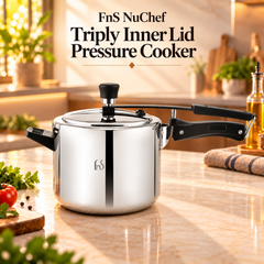 FnS NuChef Aegis Triply Inner Lid Pressure Cooker 5L